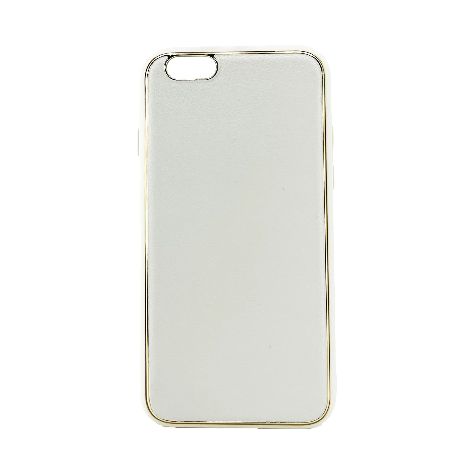 Nettech Apple iPhone 6S Uyumlu Coco Leather Seri Arka Koruma Kılıf (Beyaz) NT-99772