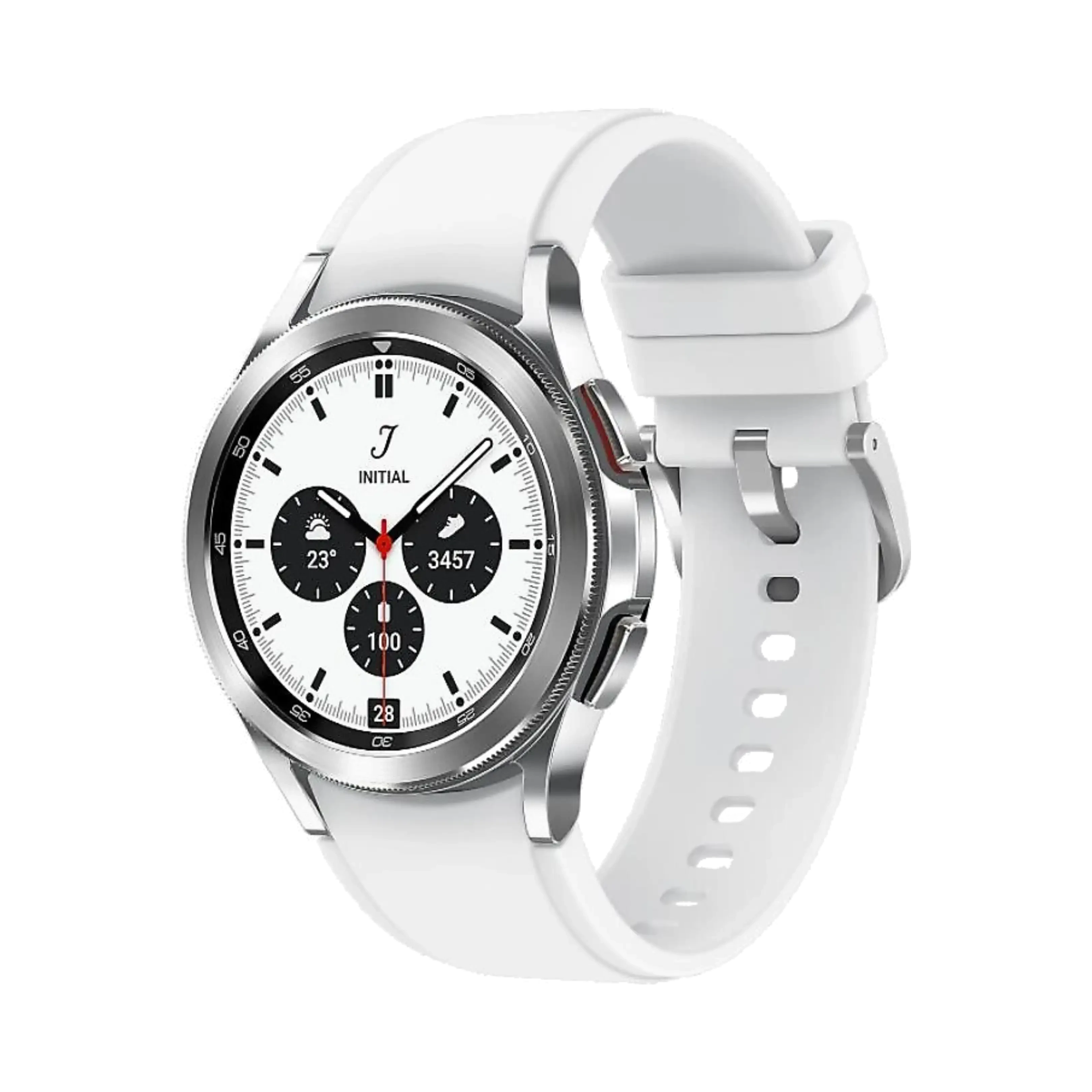 Samsung Galaxy Watch 4 Classic - Paslanmaz Çelik - 42 mm - LTE - Gümüş