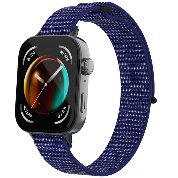 Huawei Watch Fit 3 Zore KRD-03 Hasır Kordon - İndigo - 1