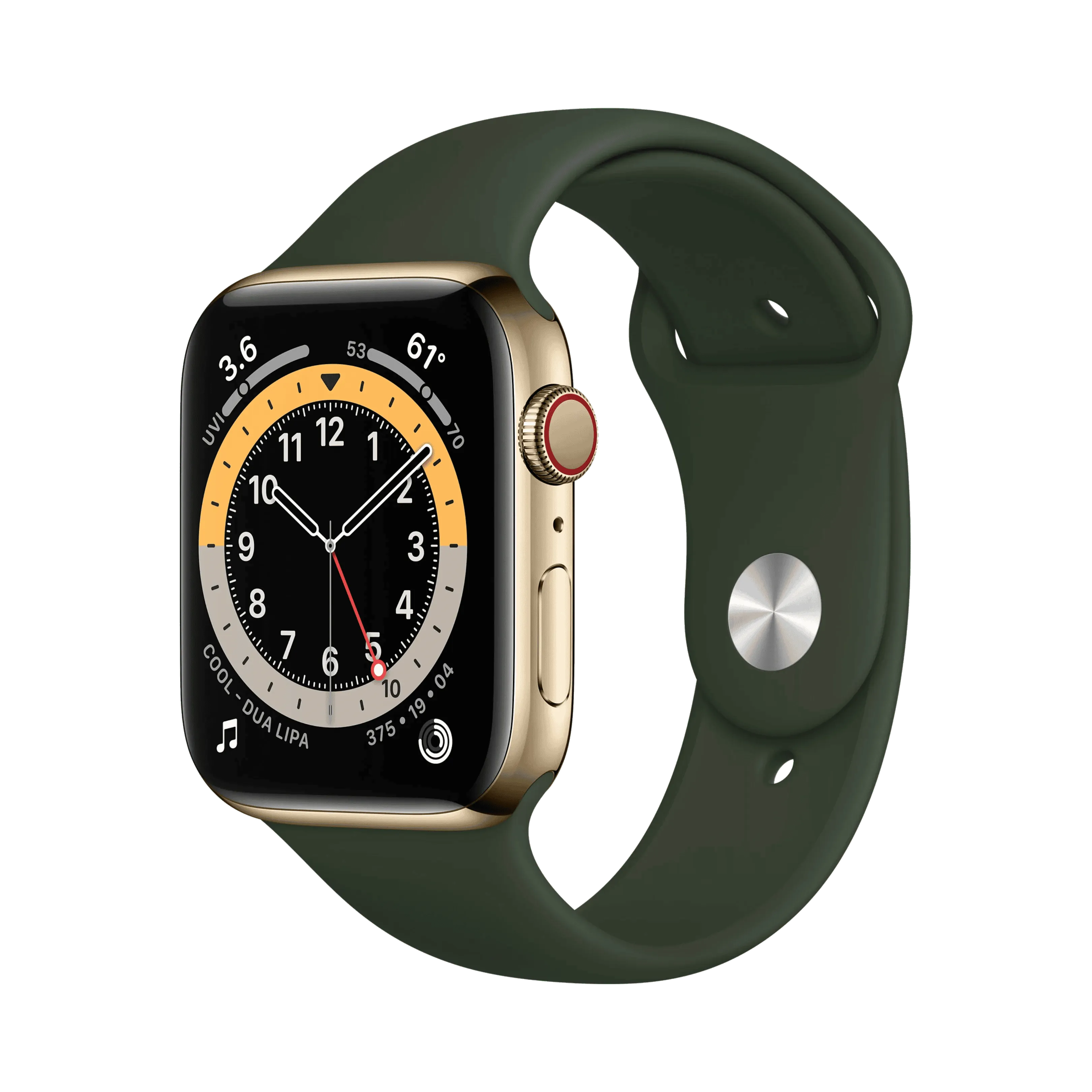 Apple Watch Series 6 - Paslanmaz Çelik - 44mm - Cellular - Altın