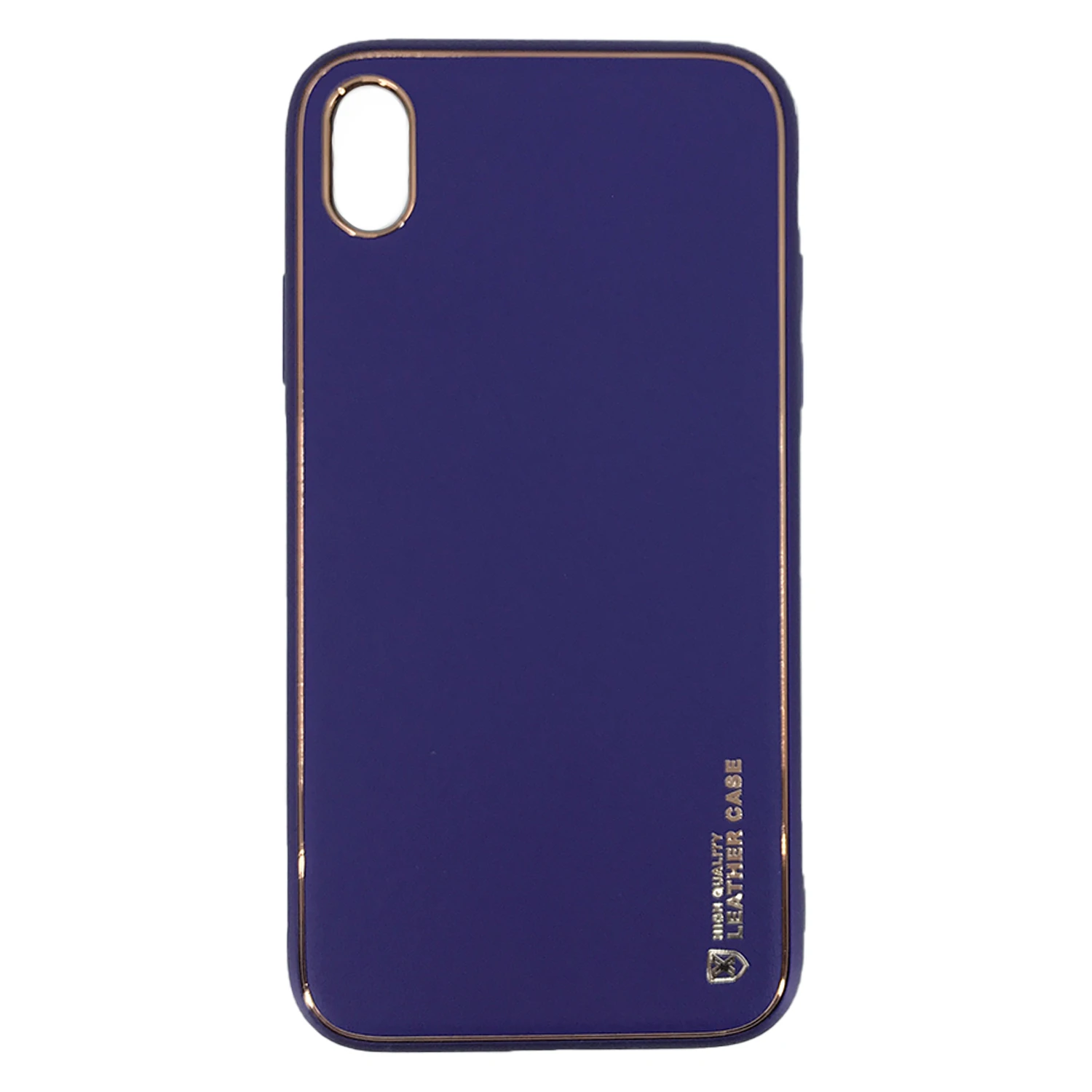 Nettech Apple iPhone XR Uyumlu Coco Leather Seri Arka Koruma Kılıf (Mor) NT-90421