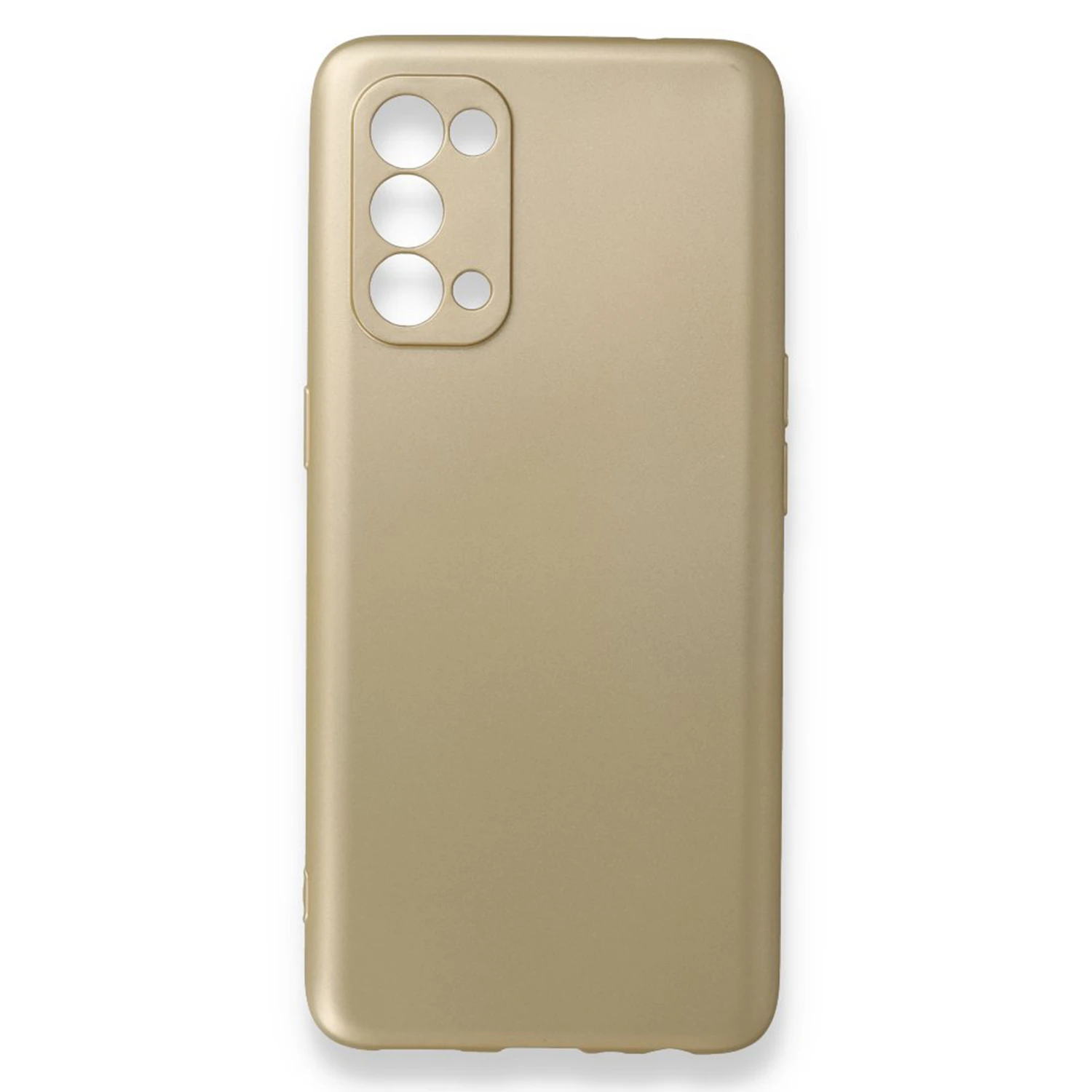 Nettech Oppo Reno 5 Pro Uyumlu Suide Arka Koruma Kılıf (Gold) NT-84332