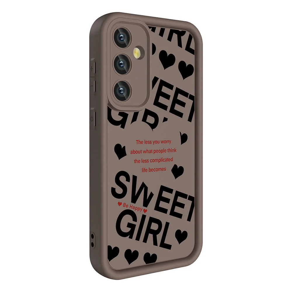 Galaxy A55 Kılıf Kamera Korumalı Baskılı Arka Yüzey Zore Klas Kapak - Siyah