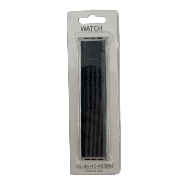 Nettech Apple Watch Seri 44/42 mm Uyumlu İp Örgülü Kordon (Gri) NT-102995 - 2