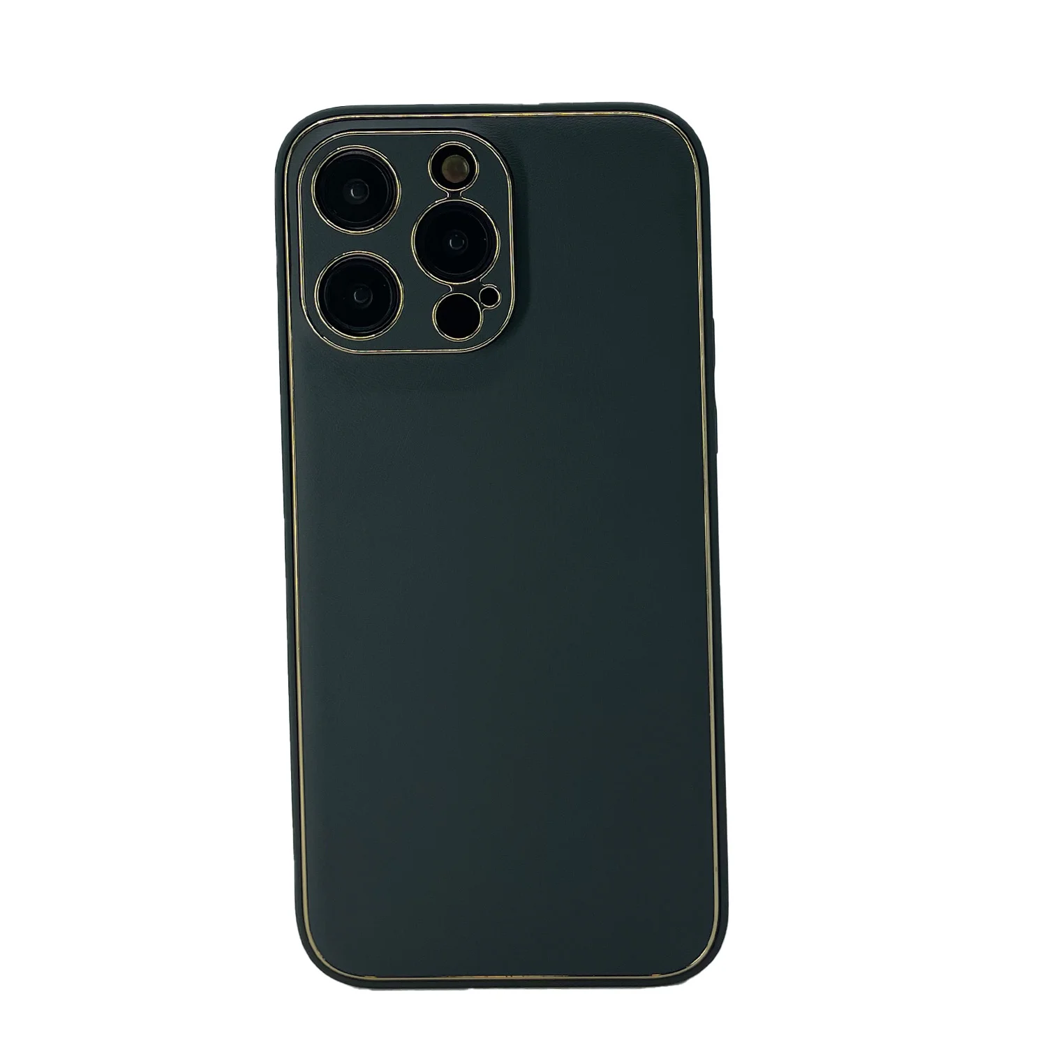 Nettech Apple iPhone 14 Pro Max Uyumlu Coco Leather Seri Arka Koruma Kılıf (Yeşil) NT-99760