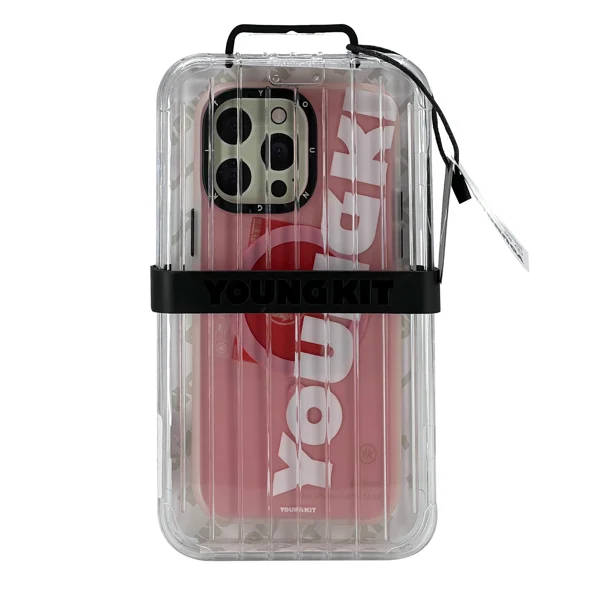 Youngkit Apple iPhone 15 Pro Uyumlu Binfen Arka Koruma Kılıf (Pembe) NT-105450 - 2