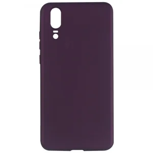 Nettech Huawei P20 Uyumlu Suide Arka Koruma Kılıf (Mürdüm) VR-3157