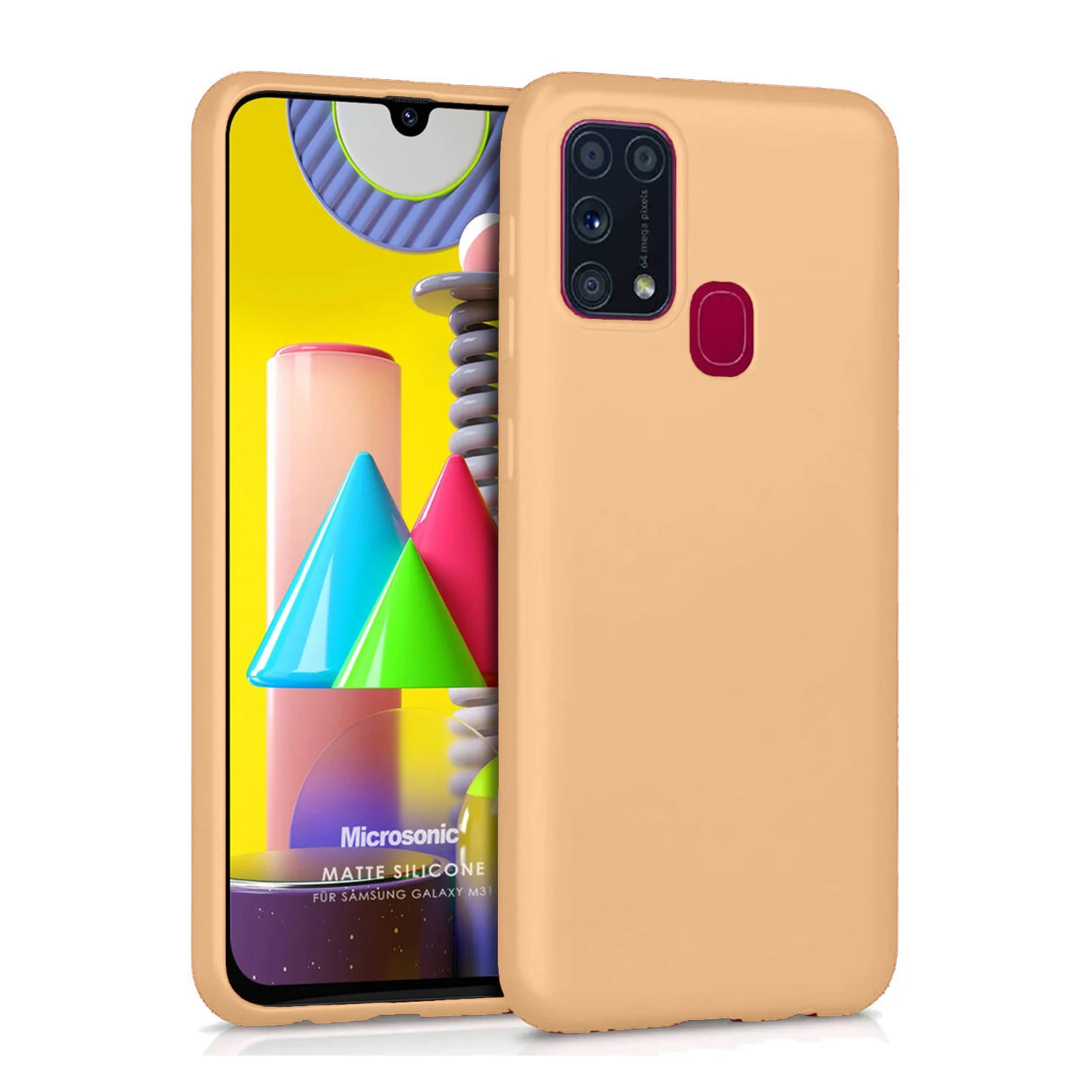 Nettech Samsung Galaxy M31 Uyumlu Nano Arka Koruma Kılıf (Pembe) NT-82634