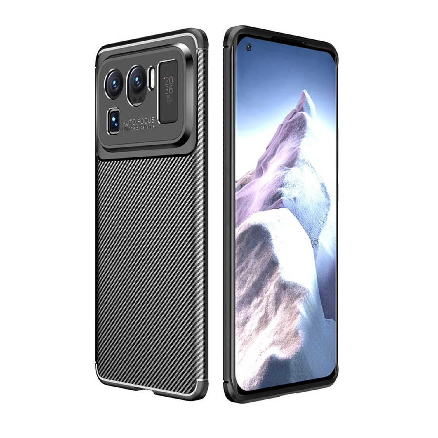 Nettech Xiaomi Mi 11 Pro Uyumlu Auto Seri Arka Koruma Kılıf (Siyah) NT-88386