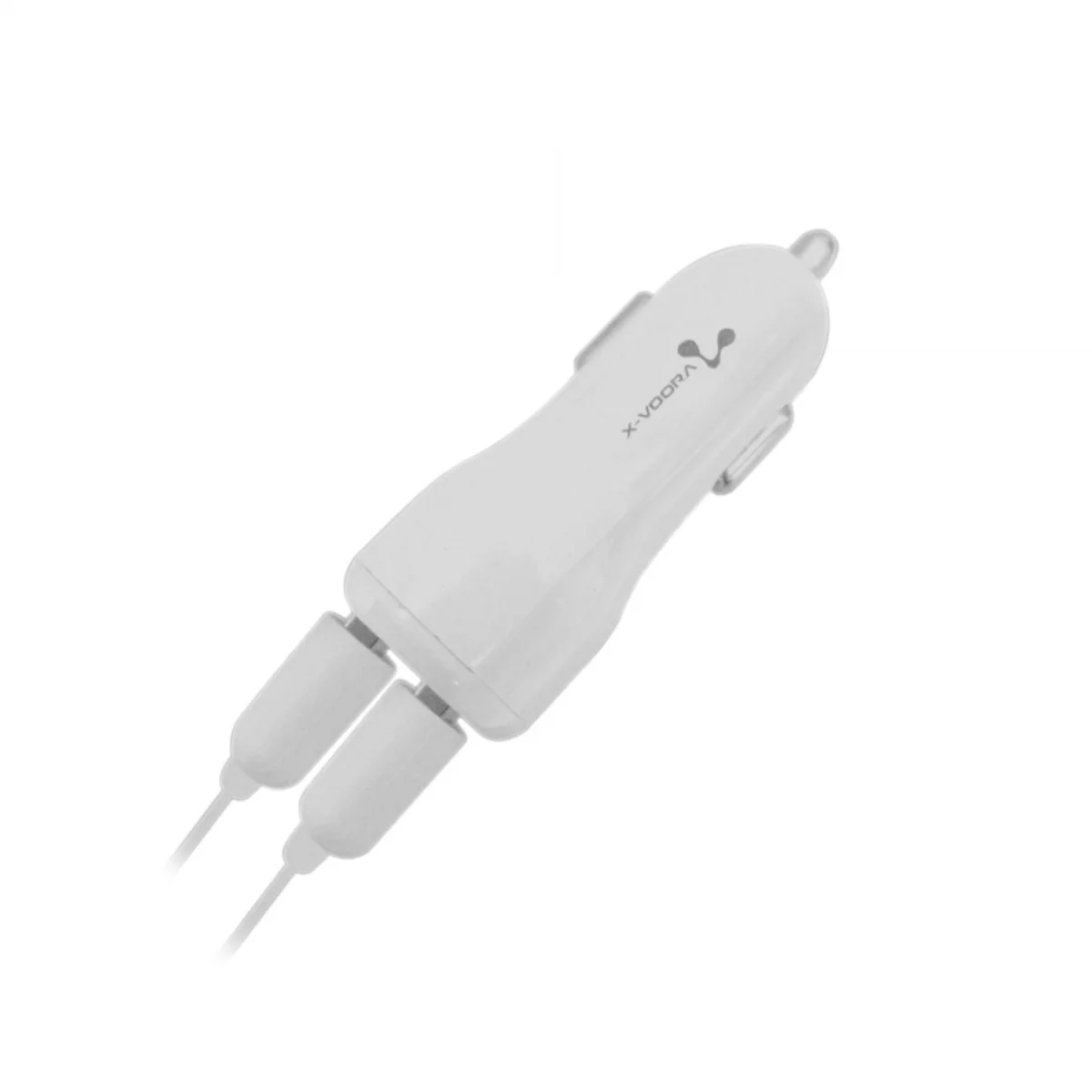 X-Voora XW-026 2 Çıkışlı Micro Kablo + Araç Şarj Aleti (Beyaz) VR-19724