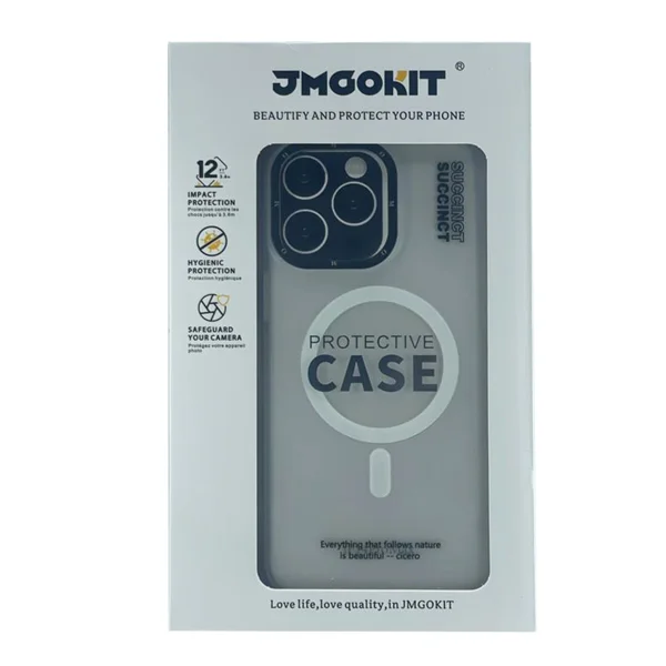 Nettech Apple iPhone 15 Pro Uyumlu NT-N002 Magsafe Arka Koruma Kılıf (Beyaz) NT-103264 - 3