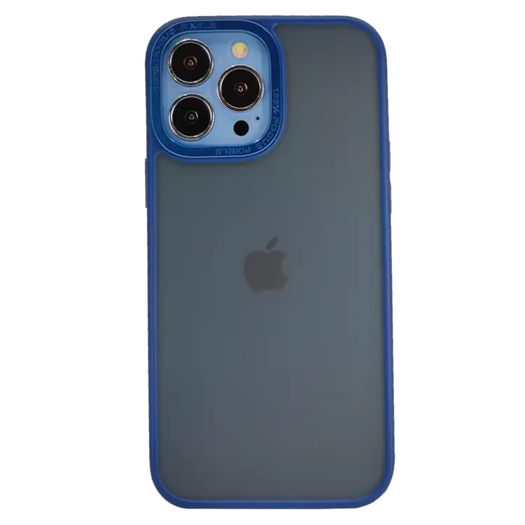 Nettech Apple iPhone 13 Pro Max Uyumlu Kamera Metal Çerçeve Seri Arka Koruma Kılıf (Siyah) NT-94706