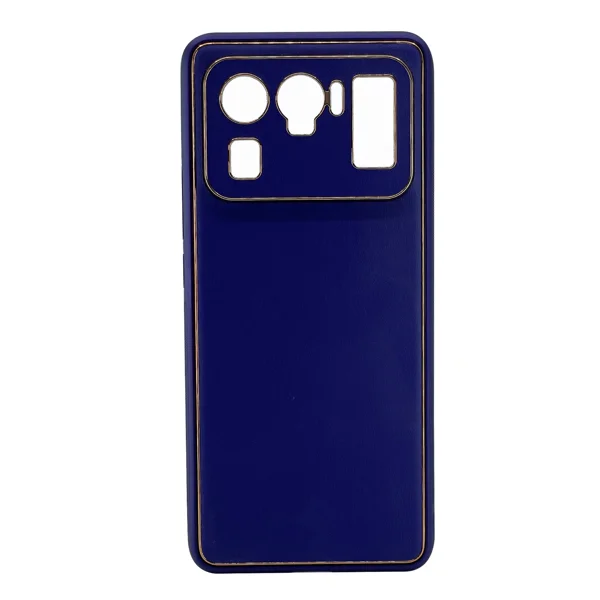 Nettech Xiaomi Mi 11 Ultra Uyumlu Coco Leather Seri Arka Koruma Kılıf (Mor) NT-99704 - 1