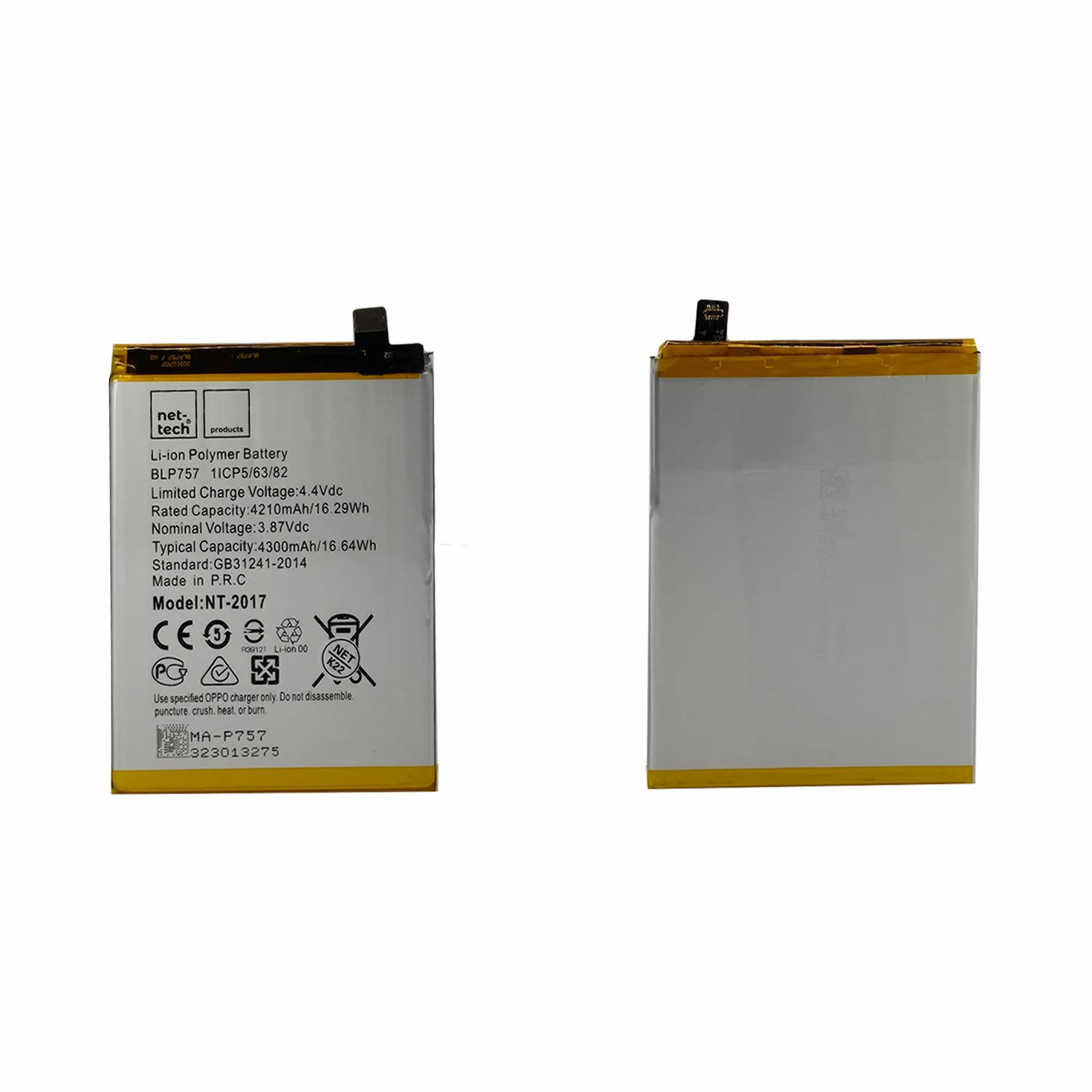 Teknonet Realme 6 Uyumlu Nettech 4300 mAh Batarya NT-93137