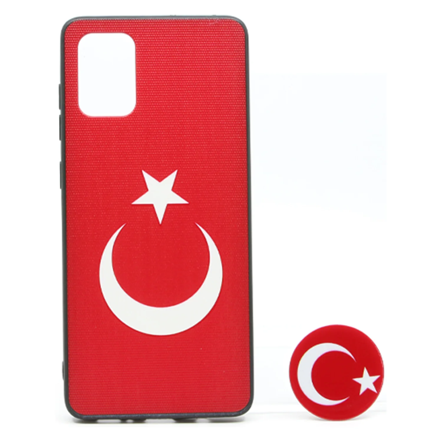 Nettech Samsung Galaxy A71 Uyumlu Desenli Popsocket Seri Arka Koruma Kılıf (Çeşitli Desen) NT-79698