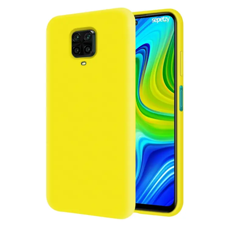 Nettech Xiaomi Redmi Note 9 Pro Uyumlu Nano Arka Koruma Kılıf (Sarı) NT-83447