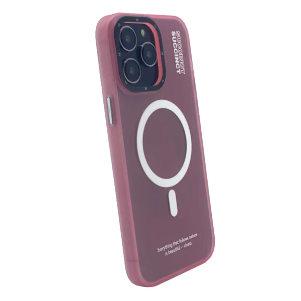 Nettech Apple iPhone 15 Pro Uyumlu NT-N002 Magsafe Arka Koruma Kılıf (Pembe) NT-104044 - 2