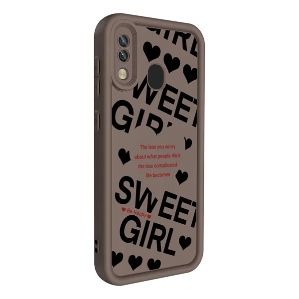 Galaxy A20 Kılıf Kamera Korumalı Baskılı Arka Yüzey Zore Klas Kapak - Siyah - 1