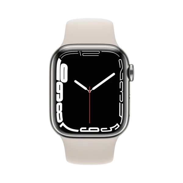 Apple Watch Series 7 - Paslanmaz Çelik - 41mm - Cellular - Gümüş - 2