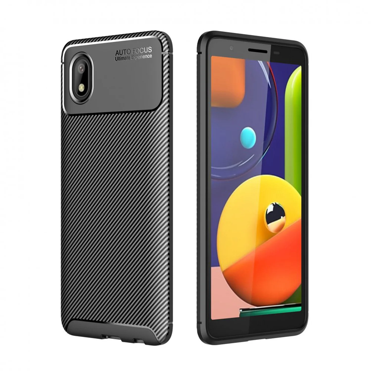 Nettech Samsung Galaxy A01 Core Uyumlu Auto Seri Arka Koruma Kılıf (Siyah) NT-88336