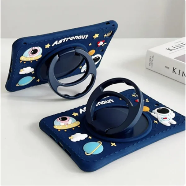 Nettech Samsung Galaxy Tab A7 Lite SM-T220 Uyumlu Astronaut Seri Arka Koruma (Lacivert) NT-103483 - 3