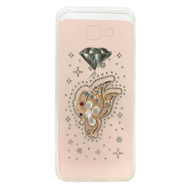 Nettech Samsung Galaxy G570 J5 Prime Uyumlu Taşlı Seri Arka Koruma Kılıf (Rose Gold) NT-15663 - 3