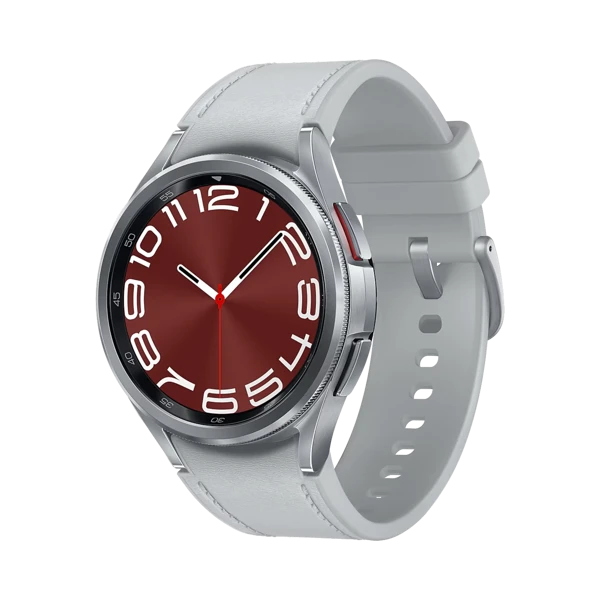 Samsung Galaxy Watch 6 Classic - Alüminyum - 43 mm - Bluetooth Wi-Fi - Gümüş - 1