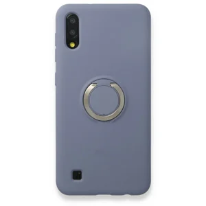 Nettech Samsung Galaxy A10 Uyumlu Nano Ring Arka Koruma Kılıf (Gri) VR-15221