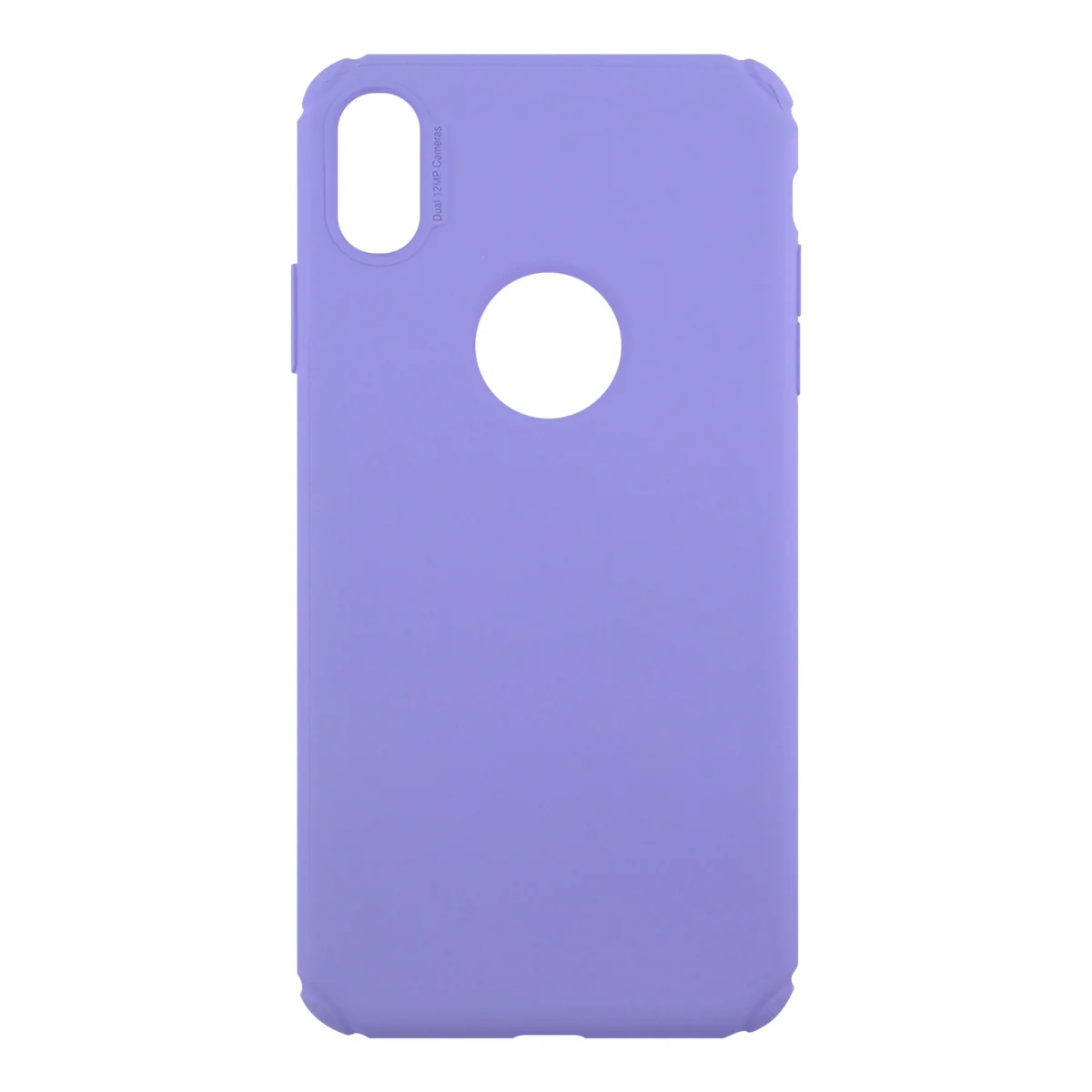 Nettech Apple iPhone XS Max Uyumlu Plane Seri Arka Koruma Kılıf (Mor) VR-11674