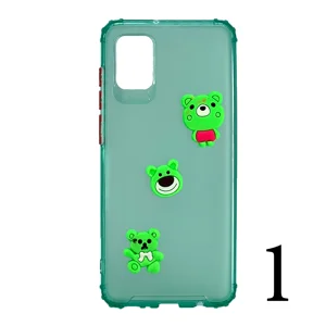 Nettech Samsung Galaxy A31 Uyumlu Maskot Seri Arka Koruma Kılıf (Şeffaf) NT-106285