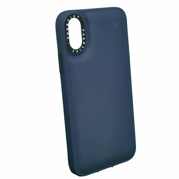 Nettech Vivo Y02S Uyumlu Casetify Buff Seri Arka Koruma Kılıf (Lacivert) NT-99726 - 2