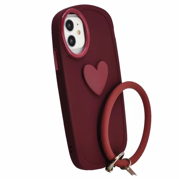 Nettech Apple iPhone 11 Uyumlu Halka Bilekli Nano Seri Arka Koruma Kılıf (Kırmızı) NT-97304 - 2