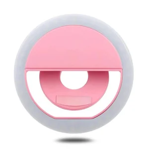 Paleon PLO Led Mandallı Telefon Üstü Aydınlatma Lamba (Pembe) NT-84877