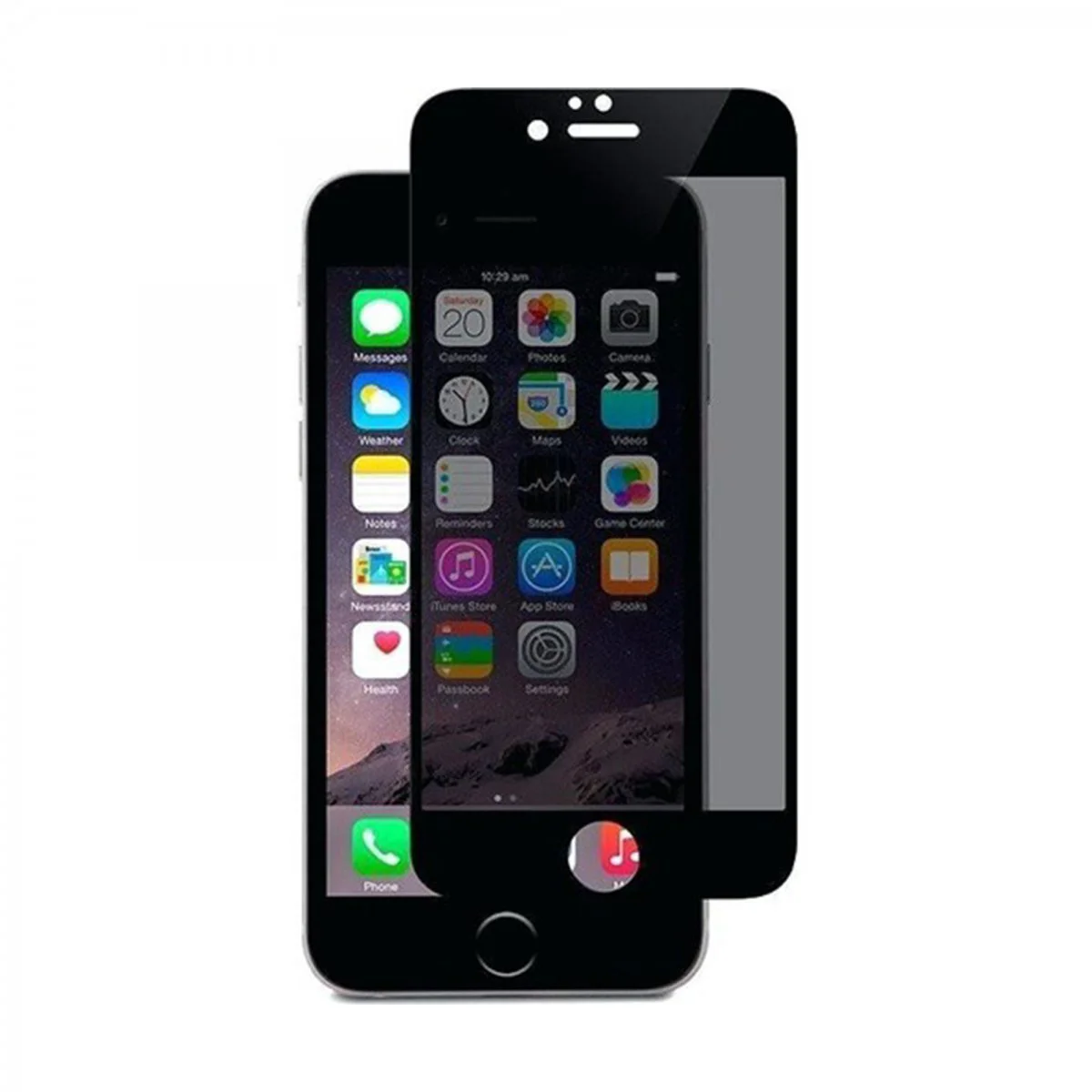 Nettech Apple iPhone 6S Uyumlu Hayalet Full Cam Koruyucu (Siyah) VR-20510