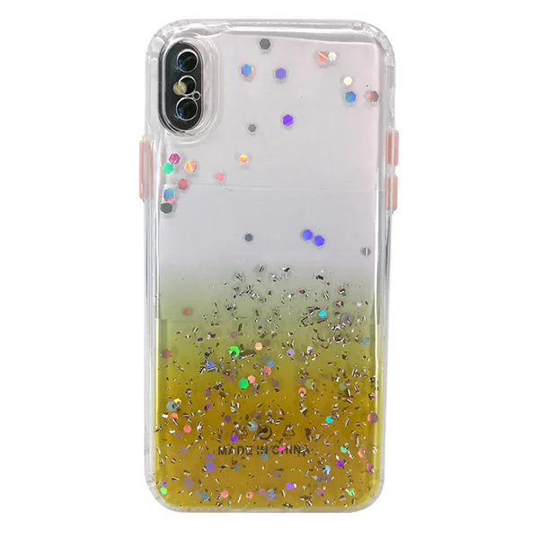 Nettech Apple iPhone X Uyumlu Kamera Korumalı Simli Arka Koruma Kılıf NT-82948 - 2