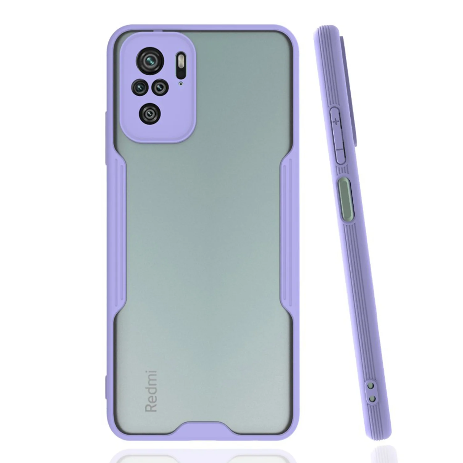 Nettech Xiaomi Redmi Note 10 Uyumlu Platin Seri Arka Koruma Kılıf (Lila) NT-86618
