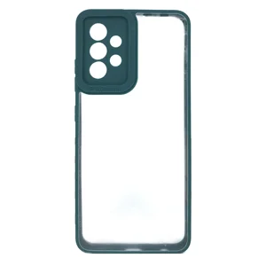 Nettech Samsung Galaxy A32 Uyumlu Güçlü Kamera Koruma Arka Koruma Kılıf (Yeşil) NT-92079
