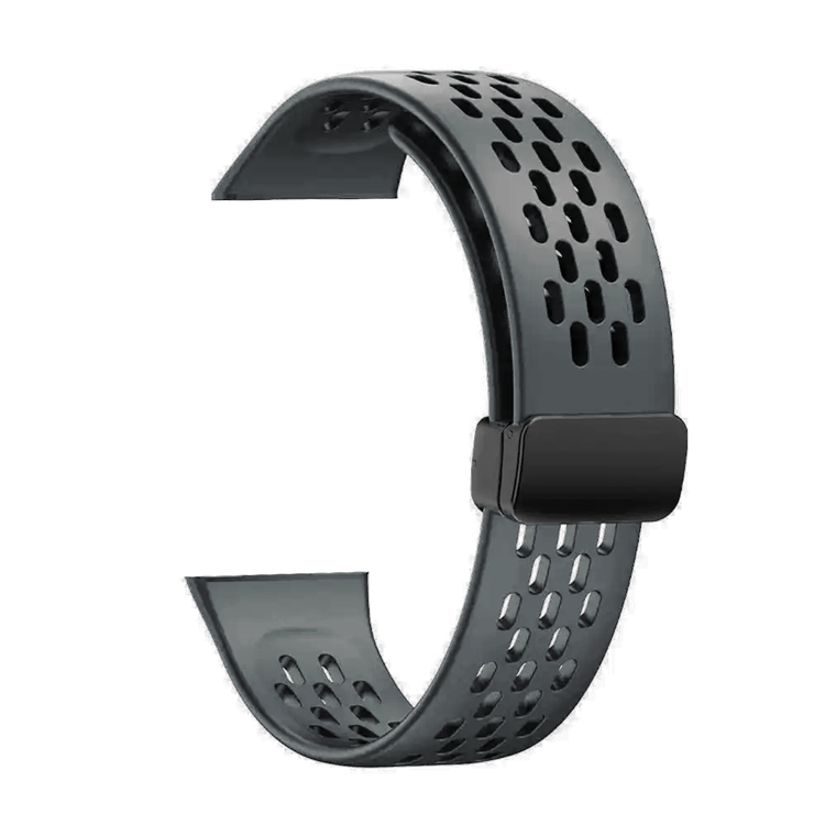 Nettech Apple Watch Series 10 46 mm Uyumlu Silikon Kordon (Gri) NT-112501