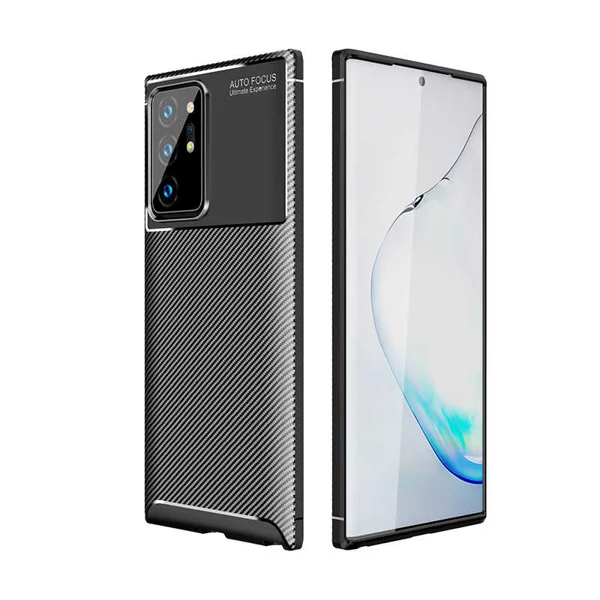Galaxy Note 20 Ultra Kılıf Zore Negro Silikon Kapak - Siyah - 1