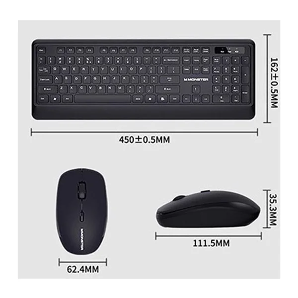 Monster KM3 Office Klavye + Mouse NT-104894 - 2