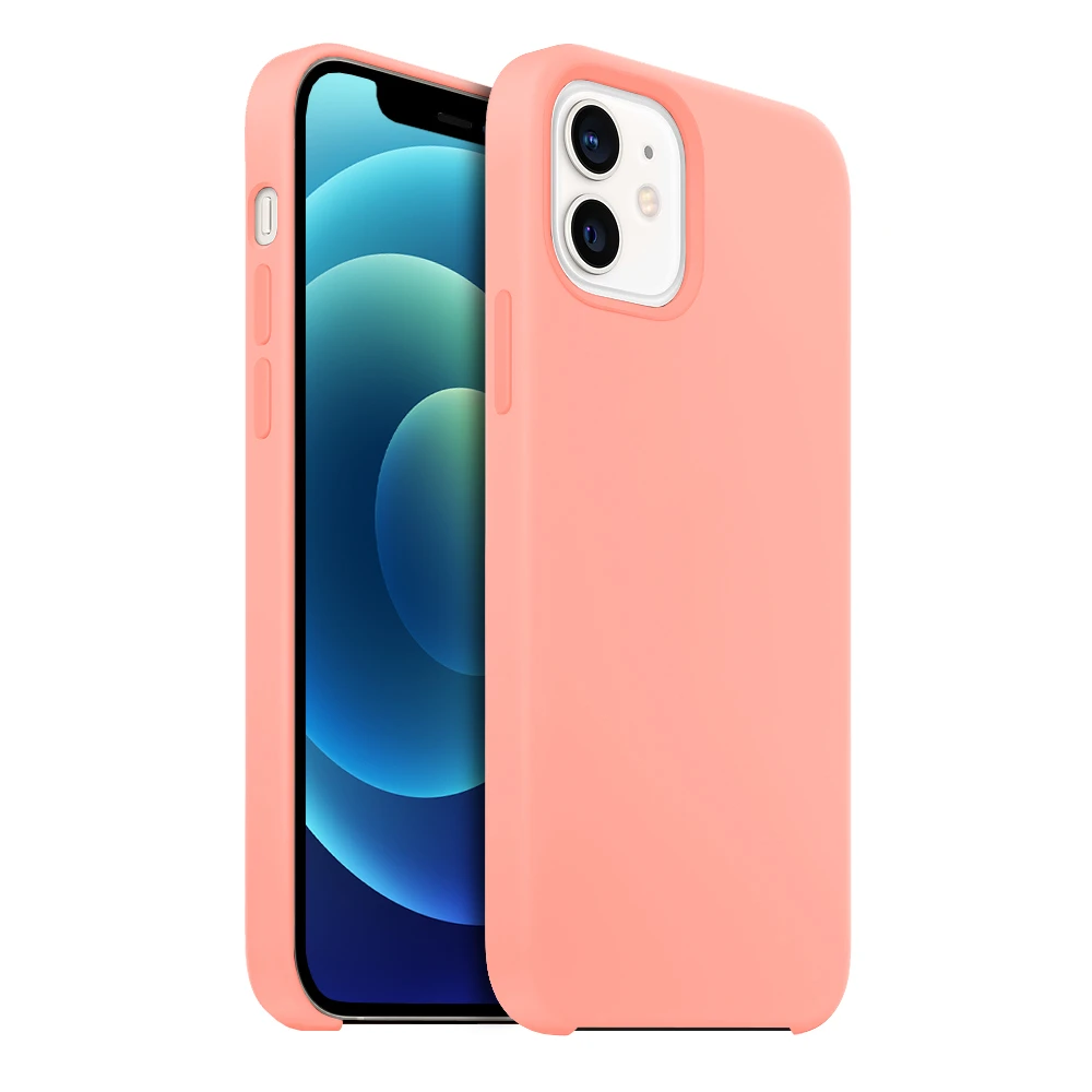 Buff İPhone 12 Mini Rubber Fit Kılıf Pink Sand