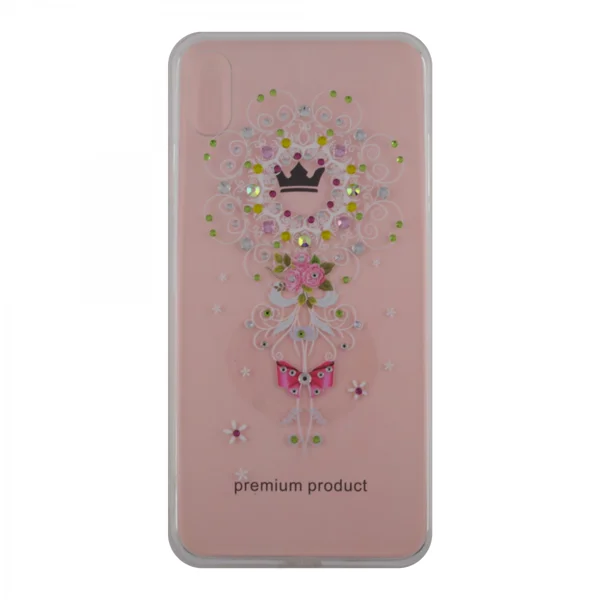 Nettech Apple iPhone XS Max Uyumlu Taşlı Seri Arka Koruma Kılıf (Şeffaf) VR-13194 - 1