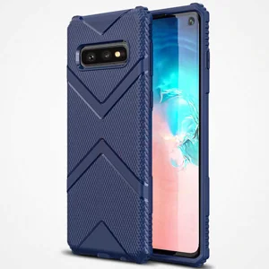 Galaxy S10E Kılıf Zore Hank Silikon - Lacivert