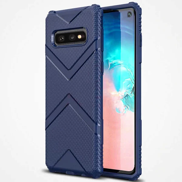 Galaxy S10E Kılıf Zore Hank Silikon - Lacivert - 1