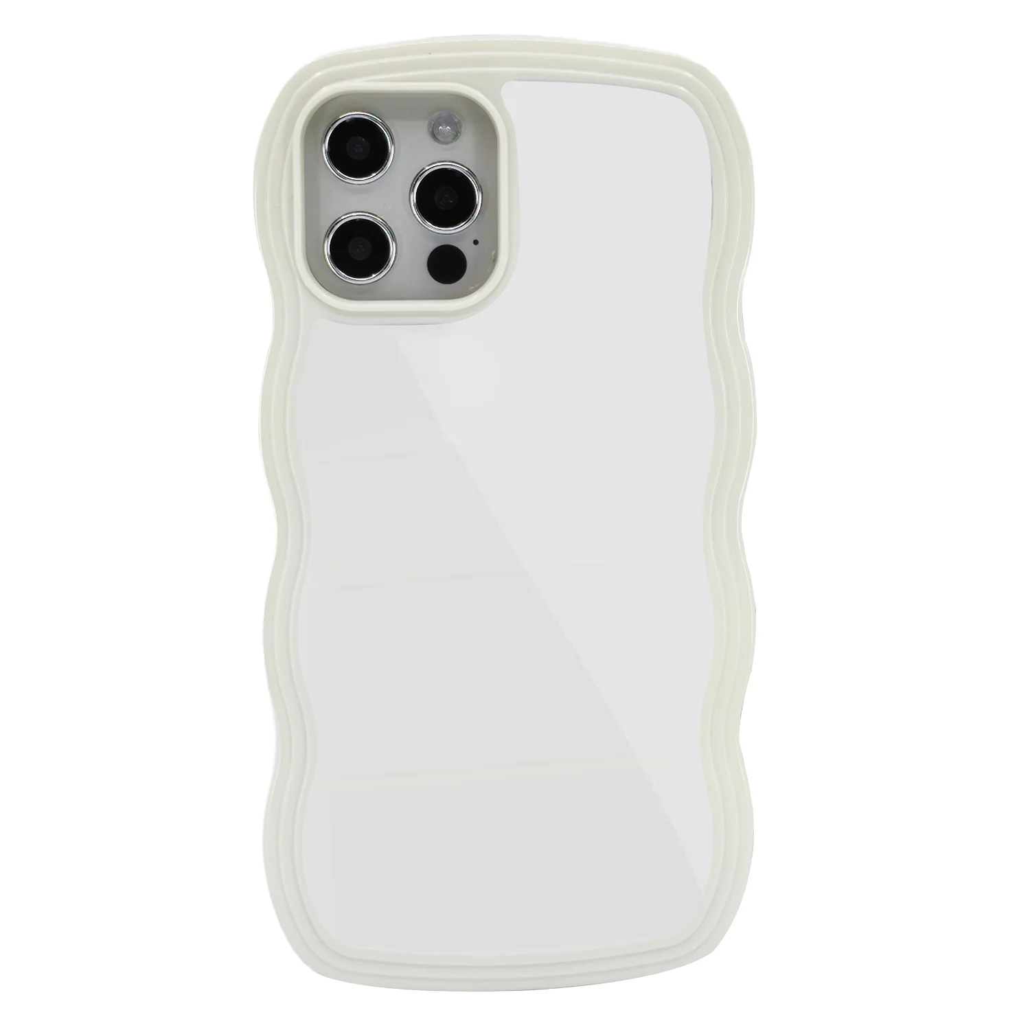 Nettech Apple iPhone 12 Pro Max Uyumlu Aynalı Seri Arka Koruma Kılıf (Beyaz) NT-96276