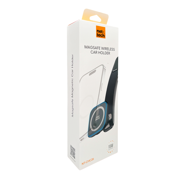 Nettech NT-CHC26 15W Araç içi Wireless Şarjlı Mandallı Telefon Tutucu (Siyah) NT-107876