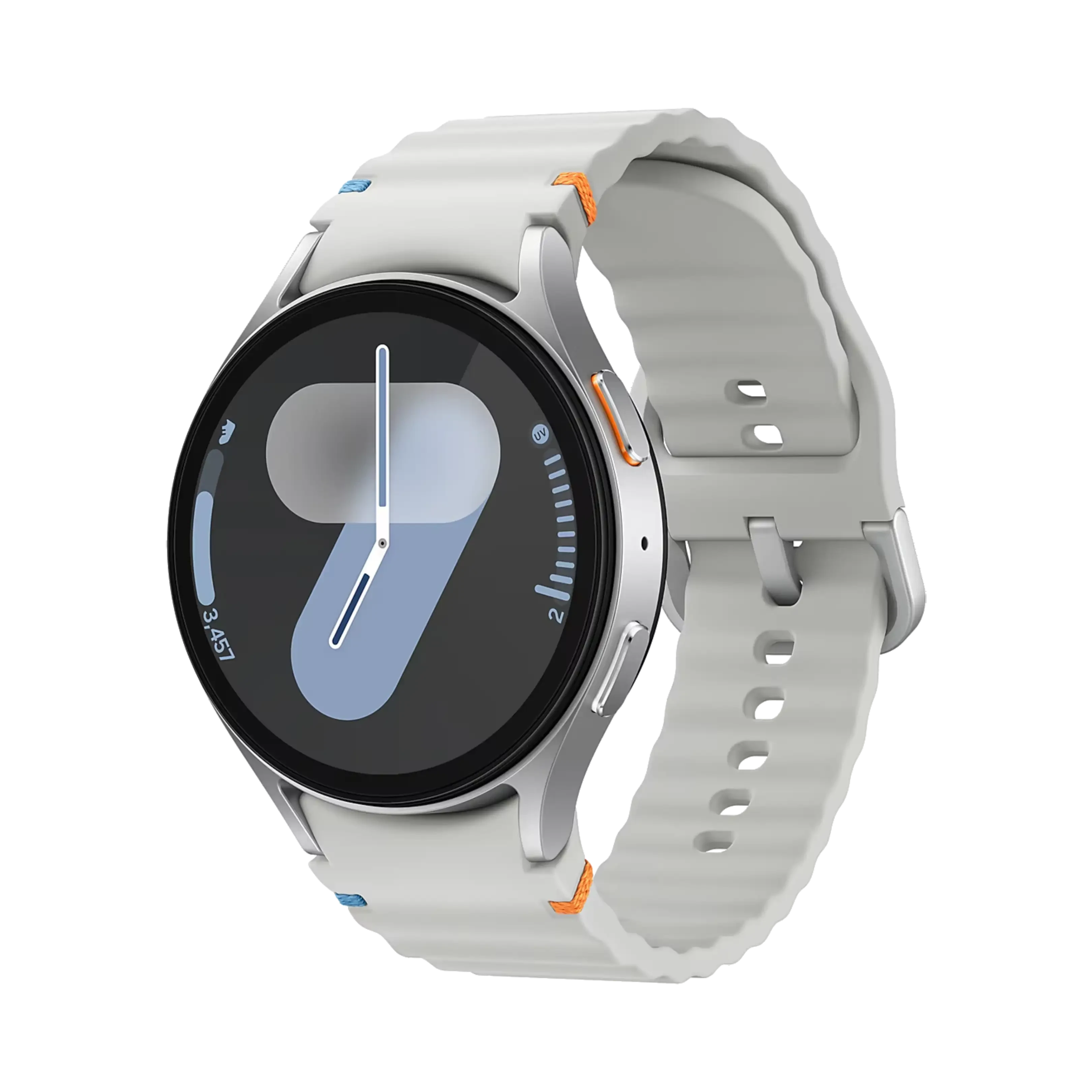 Samsung Galaxy Watch 7 - Alüminyum - 44 mm - Bluetooth Wi-Fi - Gümüş