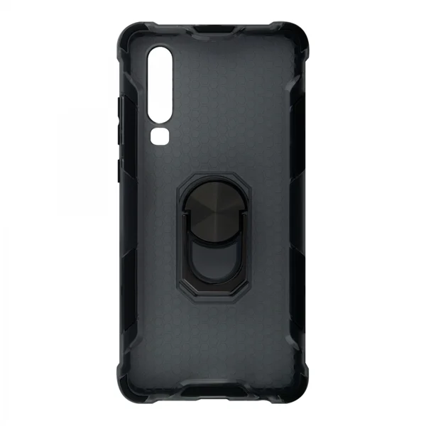 Nettech Huawei P30 Uyumlu Ring King Arka Koruma Kılıf (Siyah) VR-15021 - 1