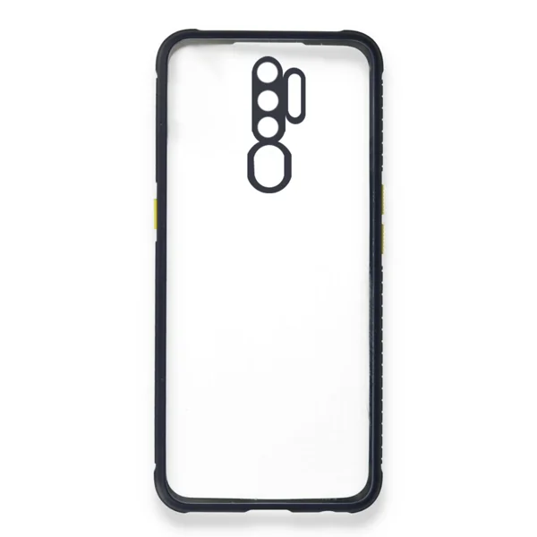 Nettech Oppo A5 2020 Uyumlu Kamera Lens Korumalı Arka Koruma Kılıf (Lacivert) NT-85226 - 1