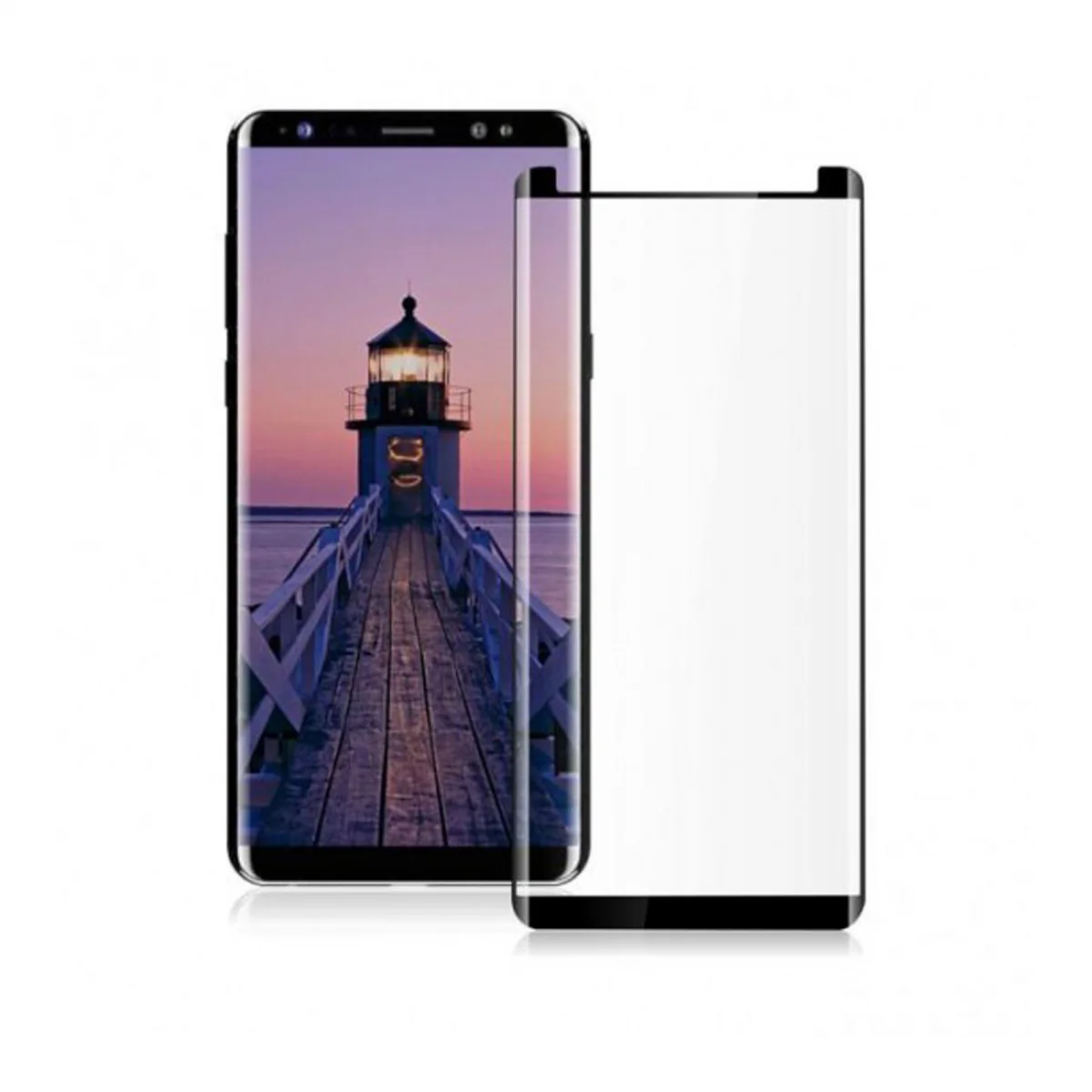Nettech Samsung Galaxy N950 Note 8 Uyumlu Ön Koruma Polymer Nano Ekran Koruyucu (Siyah) VR-14911